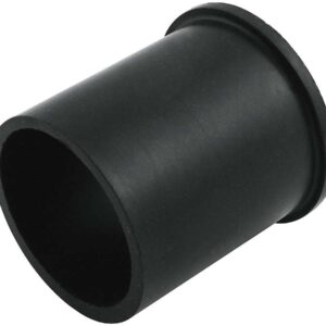 A black plastic tube for a pipe.