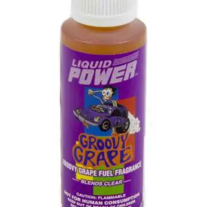A bottle of liquid power groovy graze on a white background.
